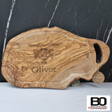 Olivenbrett - Brotzeitbrett - Schneidebrett - Servierplatte - Barbecue ~ 40-44 cm