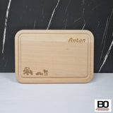 Brotzeitbrett klein (Buchenholz) ~29x20x2 cm