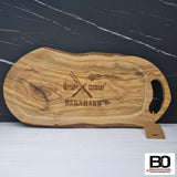 Olivenbrett - Brotzeitbrett - Schneidebrett - Servierplatte - Barbecue ~ 40-44 cm