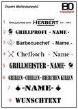 Grillzange - Buchenholz