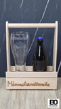 Männerhandtasche mit Weizenglas