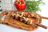 Olivenbrett - Brotzeitbrett - Schneidebrett - Servierplatte - Barbecue ~ 40-44 cm