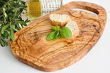 Olivenbrett - Brotzeitbrett - Schneidebrett - Servierplatte - Barbecue ~ 40-44 cm