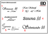 Saunatafel
