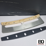 Pizzawiege / Pizzaschneider 32 cm mit Holzgriff
