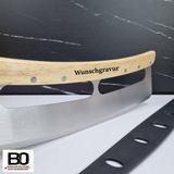 Pizzawiege / Pizzaschneider 32 cm mit Holzgriff