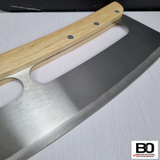 Pizzawiege / Pizzaschneider 32 cm mit Holzgriff